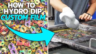 HOW TO HYDRO DIP CUSTOM HYDROGRAPHIC FILM  Liquid Concepts [upl. by Izaak]