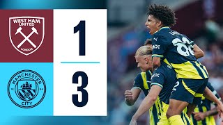 Highlights West Ham 13 Man City  Haaland runs rampant [upl. by Tammany]