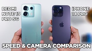 Redmi Note 13 Pro 5G vs iPhone 14 Pro SPEED TEST amp CAMERA Comparison  Zeibiz [upl. by Mogerly]