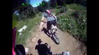 Morzine Les Gets Downhill Mountain Biking Crash Reel Go Pro Nukeproof Scalp [upl. by Mcgee]