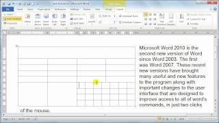 Microsoft Word 2010 formatting Tables  Table properties  Tutorial 20 [upl. by Gilbertson]