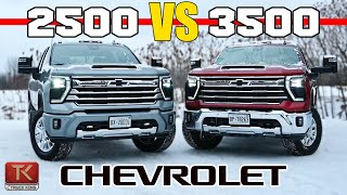 2500 vs 3500 Trucks  Whats Really the Difference We Compare Two Chevy Silverado HDs to Find Out [upl. by Hunley]