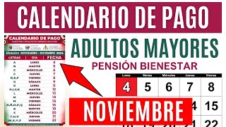 📢Calendario de Pago Pensión para Adultos Mayores📅 Depósito a recibir Día y Letra🚨 [upl. by Eenobe]