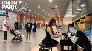 I played LINKIN PARK  NUMB on piano in public [upl. by Samtsirhc600]