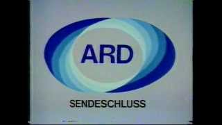 ARD Tagesschau Werner Veigel Sendeschluß Programmtafeln Testbild SR 16091983 Video 2000 [upl. by Sitnik]