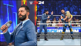 WWE 2K24 My Rise  Finn Balor New GM Of Smackdown 7 [upl. by Kiefer]