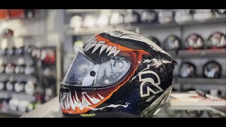 HowtoTutorial Visier Ein und AusbauMotorradhelm HJC [upl. by Eityak]