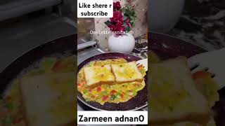 Omelette sandwich recipe plz like shere r subscribe [upl. by Auqinom449]