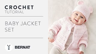 Crochet a Baby Jacket Set [upl. by Anaidiriv]