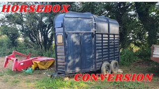 CONVERTING HORSEBOX FOR CAMPING [upl. by Halik733]