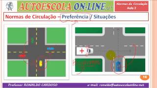 19 NORMAS DE CIRCULAÇÃO  Preferência e Prioridade nas Interseções  Cruzamentos [upl. by Karry703]