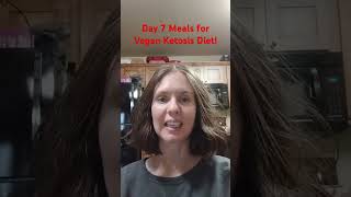 Day 7 Meals for Vegan Ketosis Diet dietaryfat highfatdiet veganketo [upl. by Leduar]