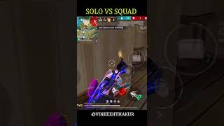 Free Fire Solo vs Squad Short  Watch Full Gameplay on YouTube  VineeshisLive freefire shorts [upl. by Ihn242]