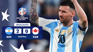 ARGENTINA 20 CANADÁ  HIGHLIGHTS  CONMEBOL COPA AMÉRICA USA 2024™ [upl. by Anjela303]