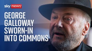 George Galloway swornin as Rochdale MP into House of Commons [upl. by Erland682]