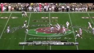 2010 Rose Bowl Highlights  Ohio State vs Oregon [upl. by Akiam]