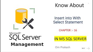 Insert into Select Statement in SQL Server [upl. by Dionne]