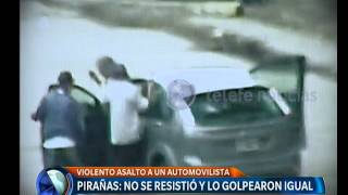 Video de un violento robo en Quilmes  Telefe Noticias [upl. by Ecire]