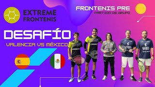 Partido Inaugural DESAFÍOS MÉXICO vs ESPAÑA  Frontenis Preolímpico  Blanes  Gil vs Markys y Zari [upl. by Deckert]