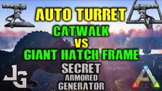 Optimal Turret Placement  Catwalk or Hatch Frame  Secret Armored generator trick [upl. by Akinert]