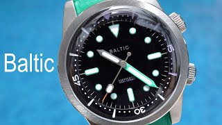 Unboxing amp Review Baltic Aquascaphe DualCrown 5th Anniversary compressor dive watch [upl. by Eniluqcaj]