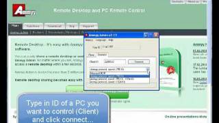 Remote Desktop access Ammyy Adminmp4 [upl. by Arlon]