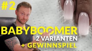 GelNägel  BabyBoomer Tutorial 2 inkl Schablone und Gewinnspiel [upl. by Illyes]