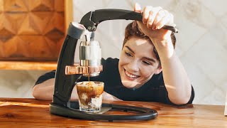 Making Espresso Without A Machine  Cookie Butter Affogatos Flair Pro 2 Review [upl. by Rosalba]