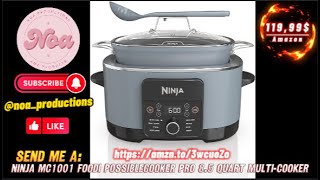 Ninja MC1001 Foodi PossibleCooker PRO 85 Quart MultiCooker with 8in1 Slow Cooker Dutch Oven [upl. by Rosenblatt]