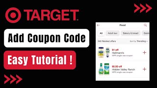 How to Add Coupon to Target App [upl. by Eillib250]