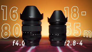 Fujinon 1680mm f4 VS 1855mm f284  CONFRONTO COMPLETO [upl. by Flore]