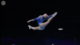 Eythora Thorsdottir NED  FX  Podium Training  2023 World Championships Antwerp [upl. by Tnomal438]