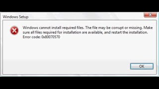 Исправить ошибки 0x80070570 [upl. by Nolad286]