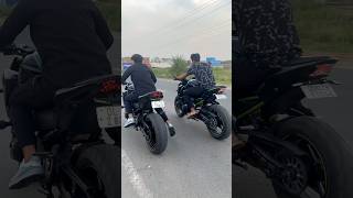 Z800 vs z900 drug race 😳 youtubeshorts z900 rider kawasaki shots [upl. by Creedon]