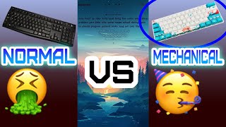 Mechanical Keyboard vs Normal Keyboard Speed Typing Test 200 WPM [upl. by Ekram601]