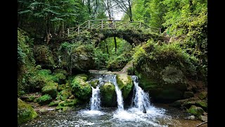 Luxembourg  Mullerthal waterfall Schiessentümpel [upl. by Ahsiekin71]