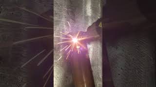 👀🔥copper to stainless steel coupling welding laserwelding custom diy stainlesssteel [upl. by Alyal734]