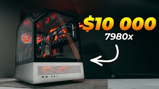 I Built the Ultimate ALL AMD HEDT PC build in 2023  Threadripper 7980x  RX7900XTX  ARC A380 [upl. by Grous]