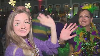 Thousands gather to celebrate final weekend of Mardi Gras Galveston [upl. by Nari]