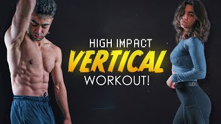 12 Min PLYOMETRIC Vertical Jump Workout  No Equipment Follow Along Workout [upl. by Golub]