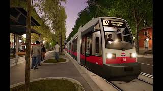 TramSim Wien ULF A1 U2Z SchottenringBetriebsbahnhof Favoriten [upl. by Halden]