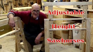 How to Make Adjustable Height SawHorses [upl. by Yard]