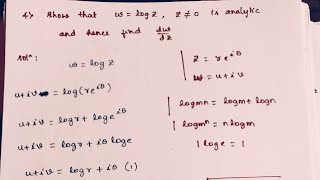 Complex Analysis  Analyticity of a Function and Finding its Derivative Part 4 [upl. by Nanahs]