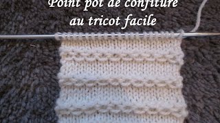 TUTO POINT CHAINETTE OU CONFITURE AU TRICOT stitch knitting PUNTO TEJIDO DOS AGUJAS [upl. by Annayoj]