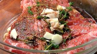 TBone Marinade in the Oven  Great Steaks [upl. by Dosh]