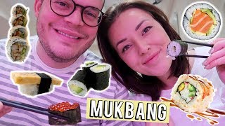 SUSHI MUKBANG IN TOKYO JAPAN  Beautygloss [upl. by Efi]