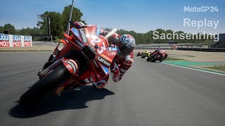 Moto GP 24  Enea Bastianini  Ducati Lenovo Team  สนาม Sachsenring  Replay [upl. by Wendelina]