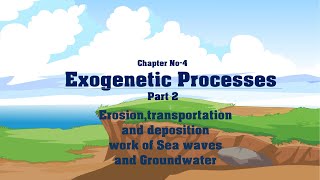 Chapter No4 Exogenetic Processes Part2 Sea waves and Groundwater Std 9 Maharashtra State Board [upl. by Rozalie]