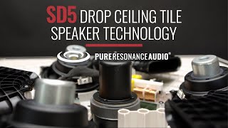 Drop Ceiling Tile Speaker System Array Technical Features Overview Of The Pure Resonance Audio SD5 [upl. by Papke924]