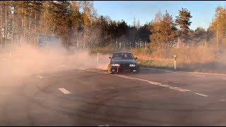 BMW 325i E36 burnout m50b25 [upl. by Udele]